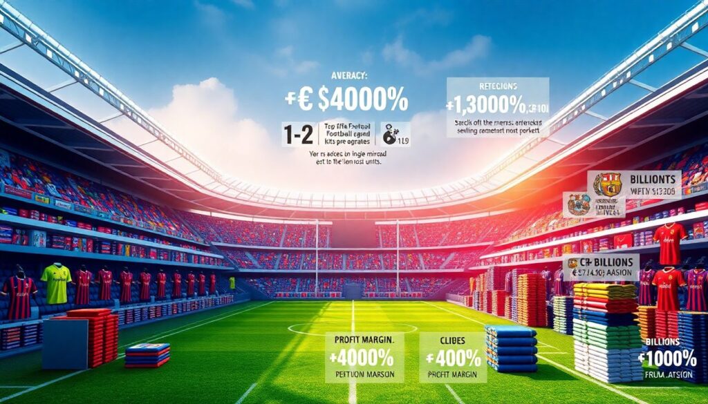 Эволюция футбольной формы и брендинга клубов - иллюстрация